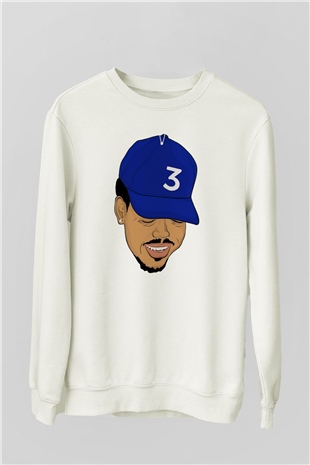 Chance The Rapper Beyaz Unisex Sweatshirt