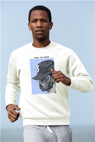 Chance The Rapper Beyaz Unisex Sweatshirt