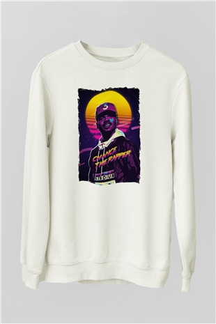 Chance The Rapper Beyaz Unisex Sweatshirt