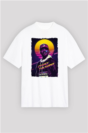 Chance The Rapper Beyaz Oversize Tişört Oversize T-shirt - TişörtFabrikası