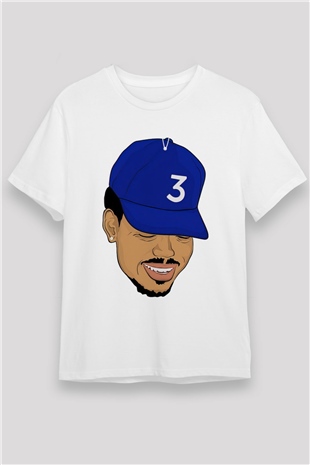 Chance The Rapper Beyaz Unisex Tişört T-Shirt - TişörtFabrikası