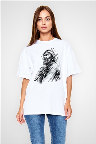 Chance The Rapper Beyaz Oversize Tişört Oversize T-shirt - TişörtFabrikası