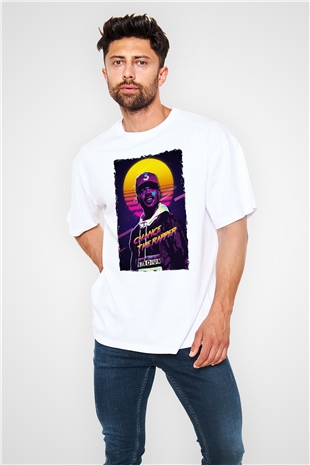 Chance The Rapper Beyaz Oversize Tişört Oversize T-shirt - TişörtFabrikası