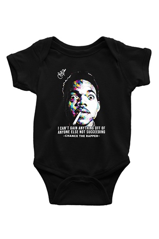 Chance The Rapper Siyah Bebek Body - Zıbın