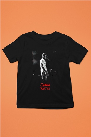 Chance The Rapper Siyah Unisex Çocuk Tişört