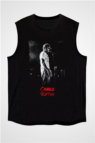 Chance The Rapper Siyah Unisex Kolsuz Tişört