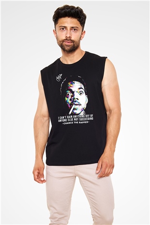Chance The Rapper Siyah Unisex Kolsuz Tişört