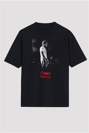 Chance The Rapper Siyah Oversize Tişört Oversize T-shirt - TişörtFabrikası