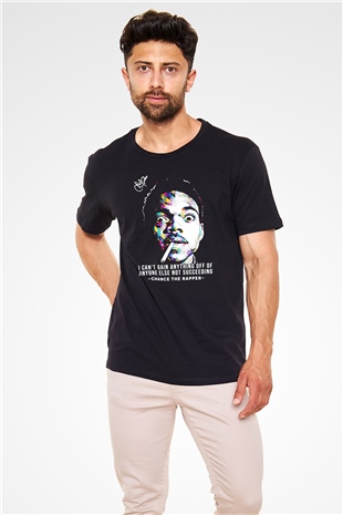 Chance The Rapper Siyah Unisex Tişört T-Shirt - TişörtFabrikası