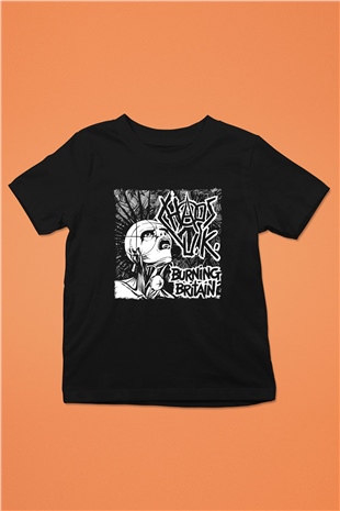 Chaos UK Baskılı Unisex Siyah Çocuk Tişört - Tshirt