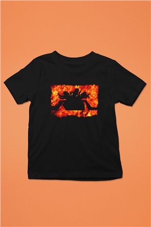 Charlies Angels Baskılı Siyah Unisex Çocuk Tişört