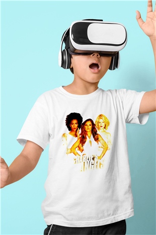 Charlies Angels Beyaz Unisex  Çocuk Tişört