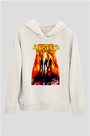 Charlies Angels Beyaz Unisex Hoodie