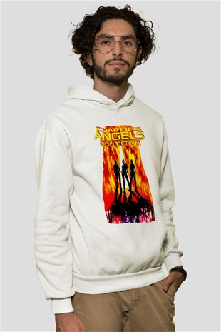 Charlies Angels Beyaz Unisex Hoodie