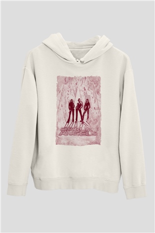 Charlies Angels Beyaz Unisex Hoodie