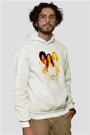 Charlies Angels Beyaz Unisex Hoodie