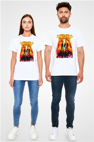 Charlies Angels Beyaz Unisex Tişört