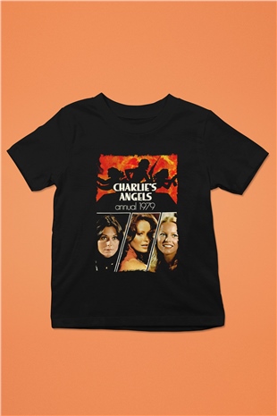 Charlies Angels Siyah Unisex  Çocuk Tişört
