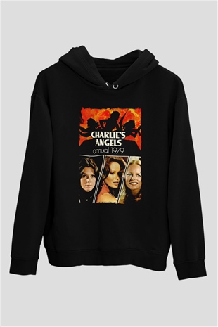 Charlies Angels Siyah Unisex Hoodie