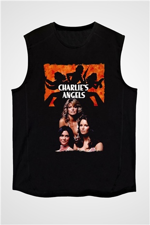Charlies Angels Siyah Unisex  Kolsuz Tişört