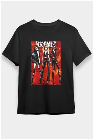 Charlies Angels Siyah Unisex Tişört