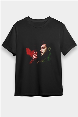 Che Guevara Baskılı Unisex Siyah Tişört