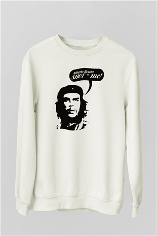 Che Guevara Beyaz Unisex Sweatshirt