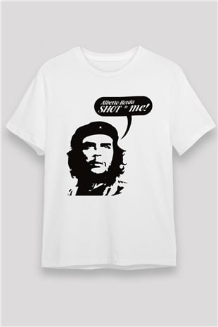 Che Guevara Beyaz Unisex Tişört T-Shirt - TişörtFabrikası