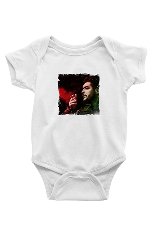 Che Guevara Unisex Baskılı Beyaz Bebek Body - Zıbın