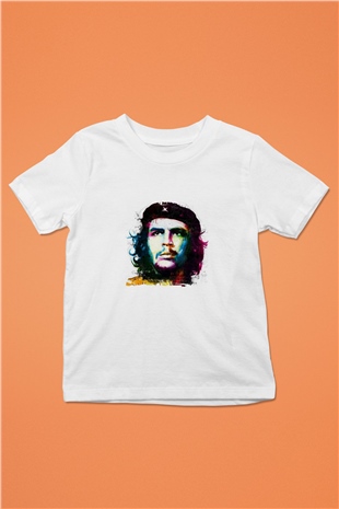 Che Guevara Unisex Baskılı Beyaz Çocuk Tişört