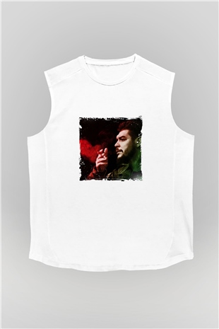 Che Guevara Unisex Baskılı Beyaz Kolsuz Tişört