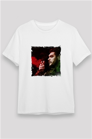 Che Guevara Unisex Baskılı Beyaz Tişört