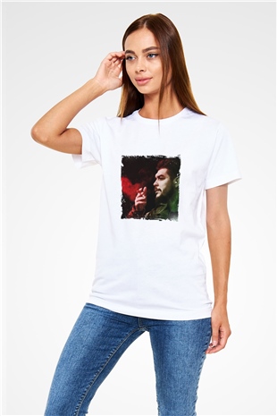 Che Guevara Unisex Baskılı Beyaz Tişört