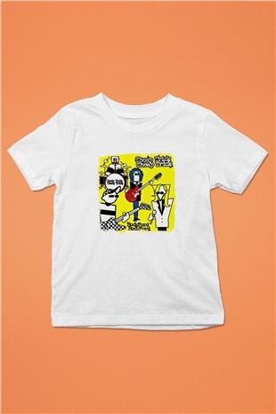 Cheap Trick Baskılı Unisex Beyaz Çocuk Tişört