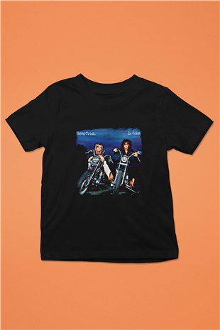 Cheap Trick Baskılı Unisex Siyah Çocuk Tişört
