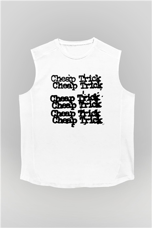 Cheap Trick Beyaz Unisex Kolsuz Tişört