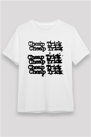 Cheap Trick Beyaz Unisex Tişört T-Shirt - TişörtFabrikası