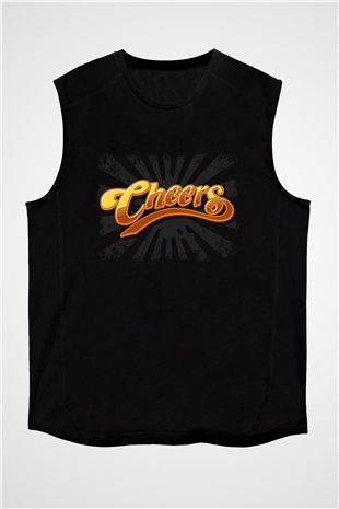 Cheers Siyah Unisex  Kolsuz Tişört