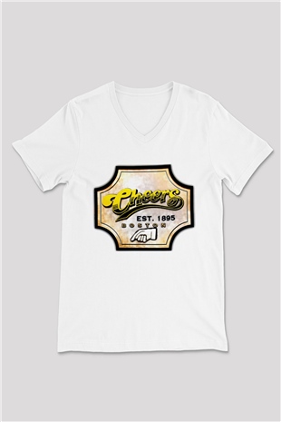 Cheers Siyah Unisex  V Yaka Tişört