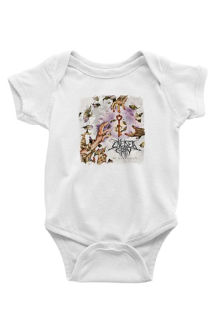 Chelsea Grin Baskılı Unisex Beyaz Bebek Body - Zıbın