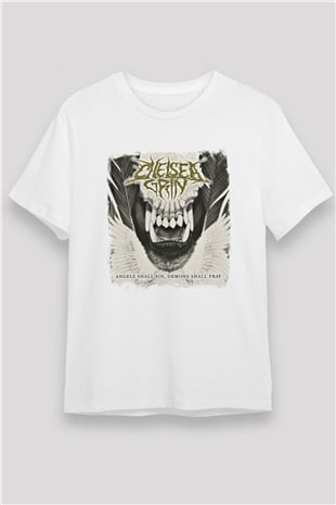 Chelsea Grin Baskılı Unisex Beyaz Tişört