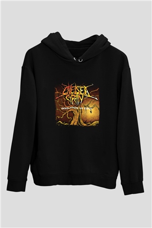 Chelsea Grin Baskılı Unisex Siyah Hoodie