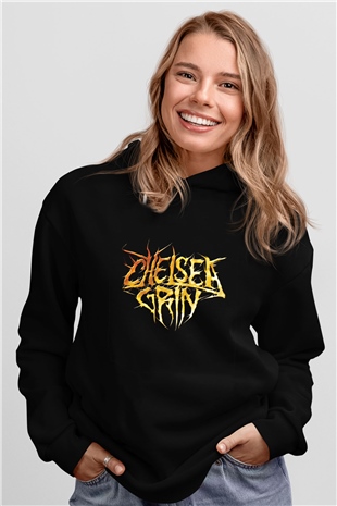 Chelsea Grin Baskılı Unisex Siyah Hoodie