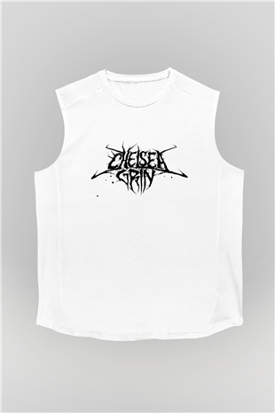 Chelsea Grin Beyaz Unisex Kolsuz Tişört