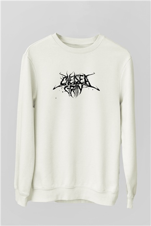 Chelsea Grin Beyaz Unisex Sweatshirt