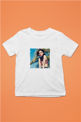 Cher Lloyd Baskılı Unisex Beyaz Çocuk Tişört