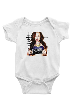 Cher Lloyd Beyaz Bebek Body - Zıbın