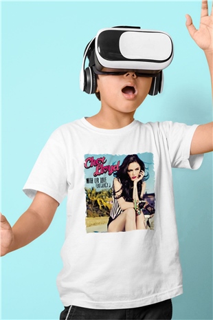 Cher Lloyd Beyaz Unisex Çocuk Tişört