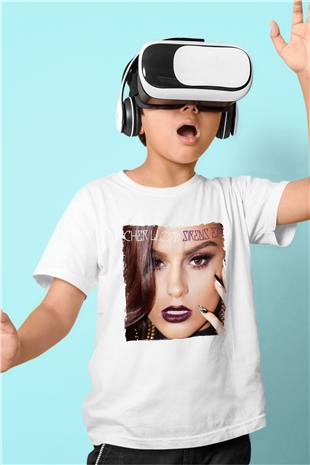 Cher Lloyd Beyaz Unisex Çocuk Tişört
