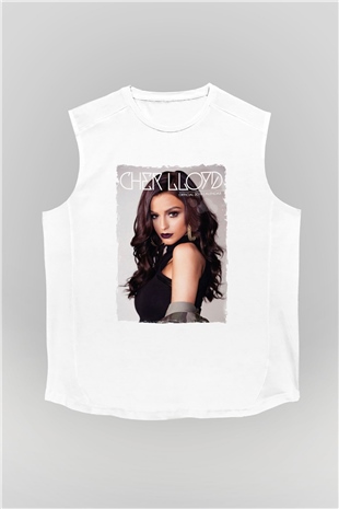 Cher Lloyd Beyaz Unisex Kolsuz Tişört